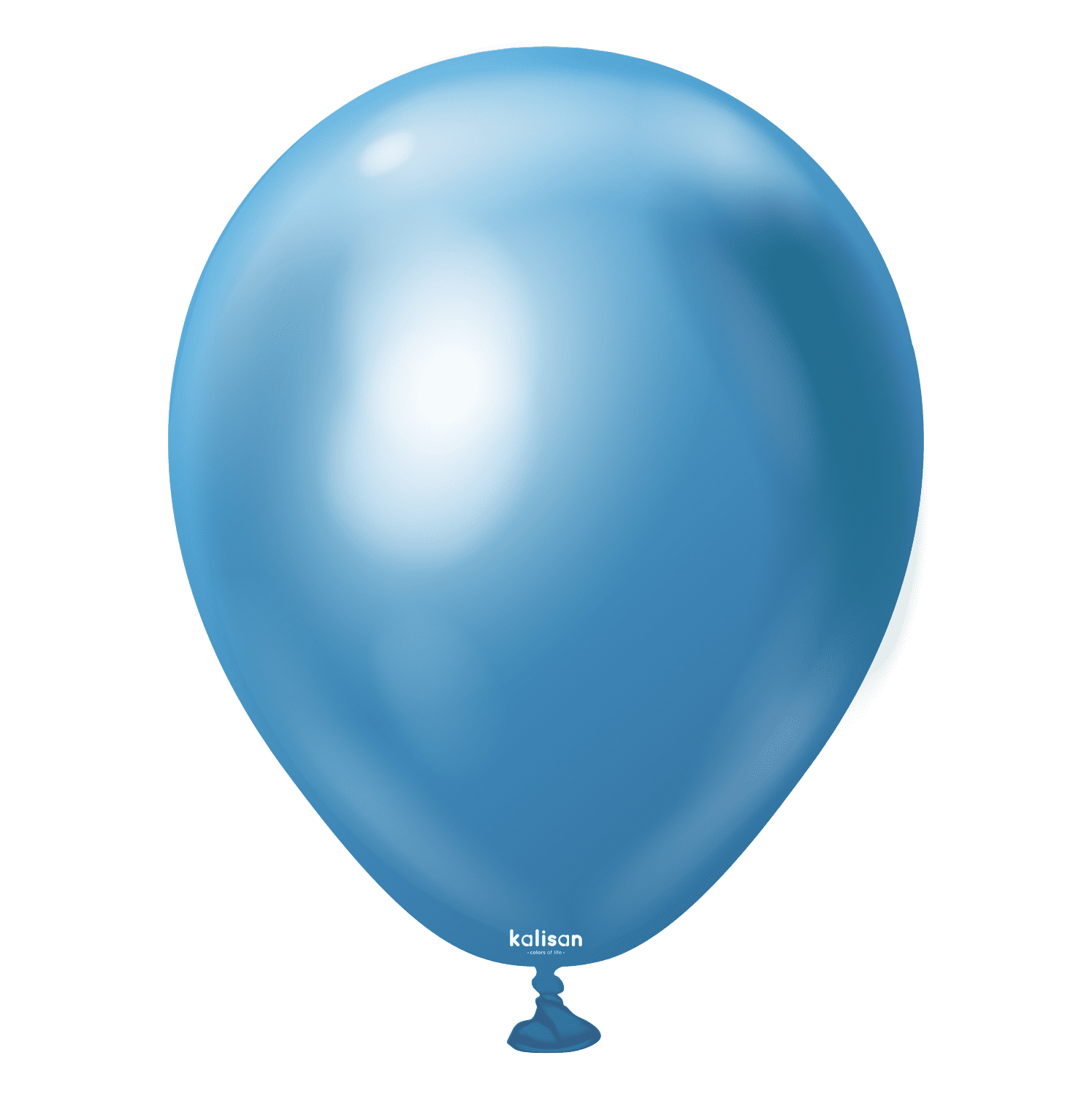 Kalisan Mirror Blue Latex Balloons