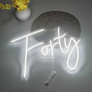 Age20Forty20Neon20Sign20 20Cool20White