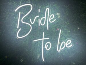 Bride To Be Cool White Neon Sign