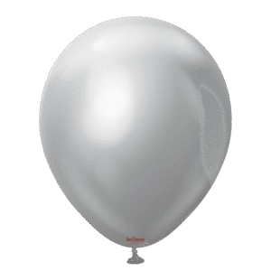 Kalisan Mirror Silver Latex Balloons