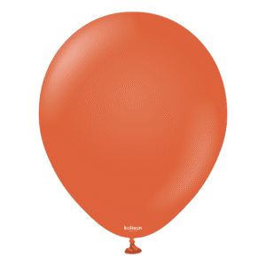 Kalisan Retro Rust Orange Latex Balloons