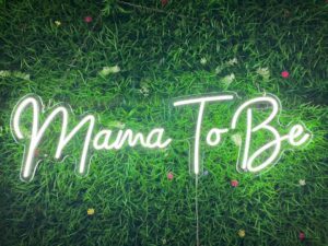 Mama To Be Neon Sign Cool White