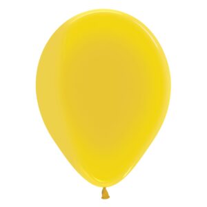 Sempertex 12 inch Solid Yellow Latex Balloons 20000816