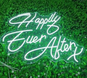 Happily Ever After Inc Kiss Neon Sign Cool White