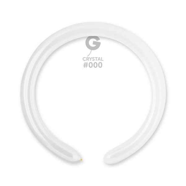 Gemar 2 inch Crystal 000 260 Modelling Latex Balloons D4 000 100