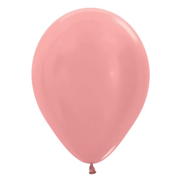 Sempertex Metallic Rose Gold Latex Balloons 20009132 20010161 20012078 20010017 20009123
