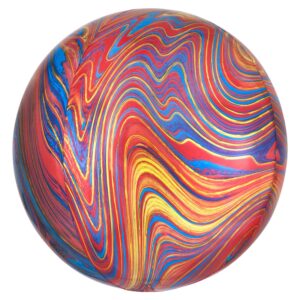Amscan Anagram 16 inch Colourful Marblez Orbz Foil Balloon 4139701