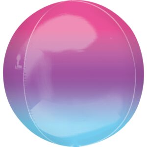 Amscan Anagram 16 inch Ombre Purple Blue Orbz Foil Balloon 3985201