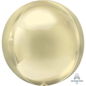 Amscan Anagram 16 inch Pastel Yellow Orbz Foil Balloon 4030401