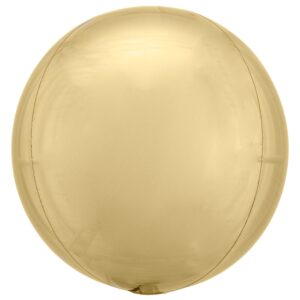 Amscan Anagram 16 inch White Gold Orbz Foil Balloon 4186901