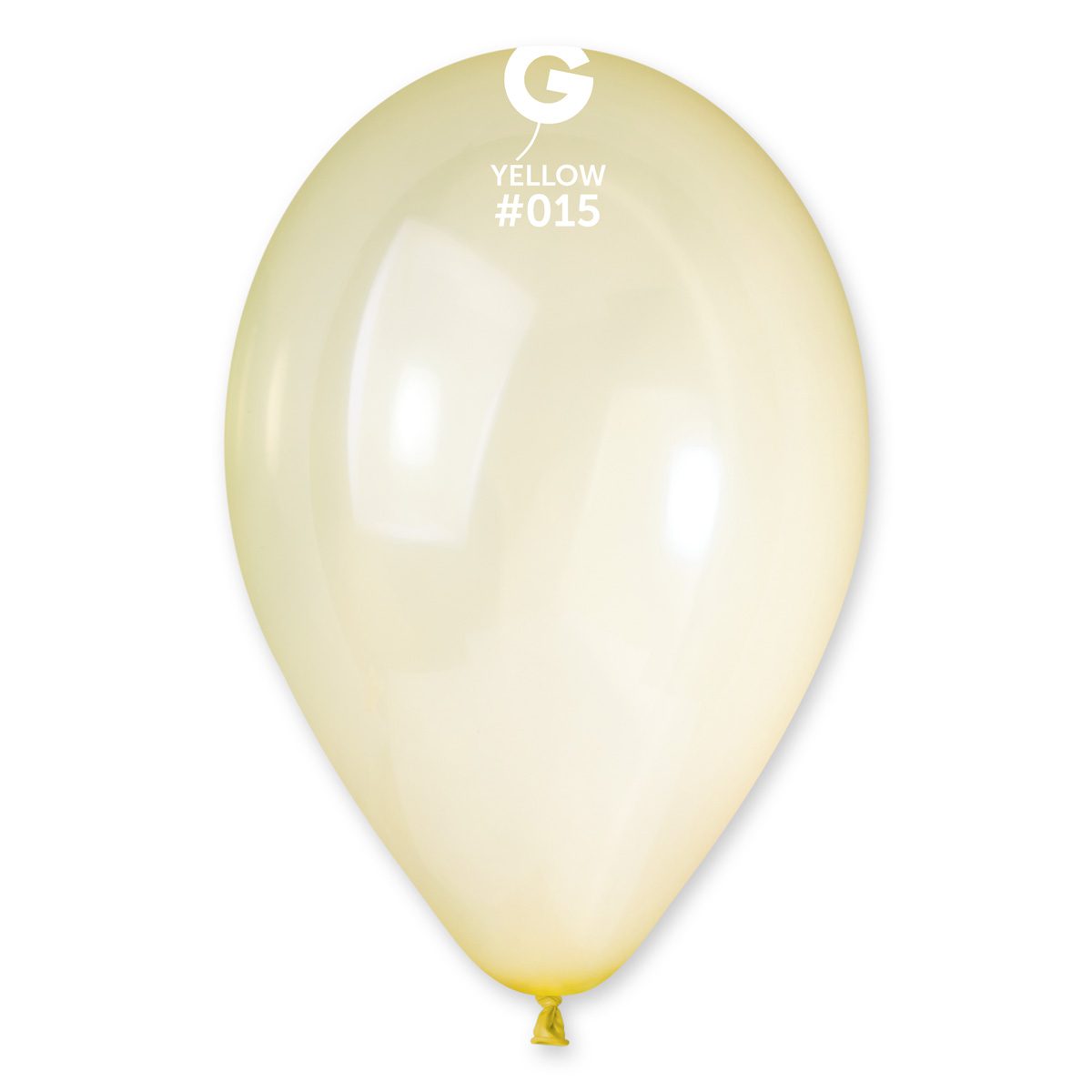 Gemar Crystal Yellow 015 Latex Balloons G120 015 50 G19 015 25