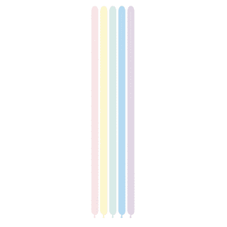 Sempertex Pastel Matte Assorted 260 Modelling Latex Balloons(100)