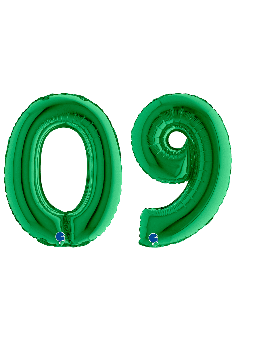 Grabo Green Foil Number Balloons