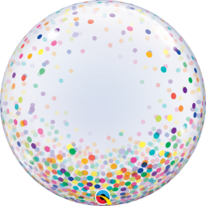 Qualatex 24 Inch Colorful Confetti Dots Deco Bubble 57791