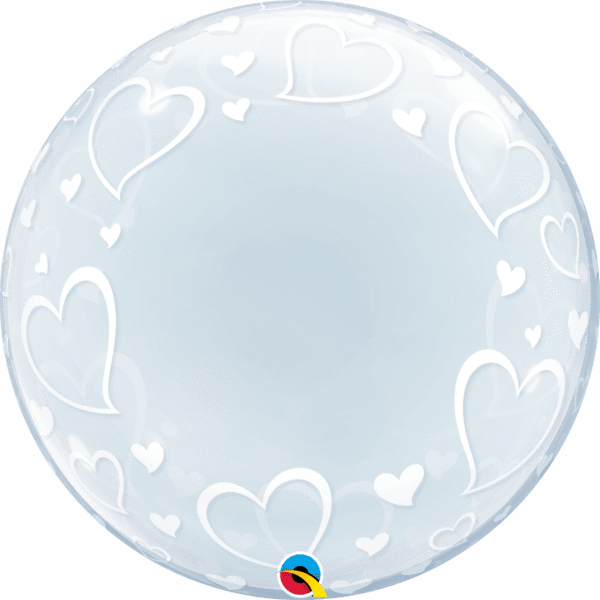 Buy Qualatex 24 Inch Stylish Hearts Deco Bubble | Balloons4u