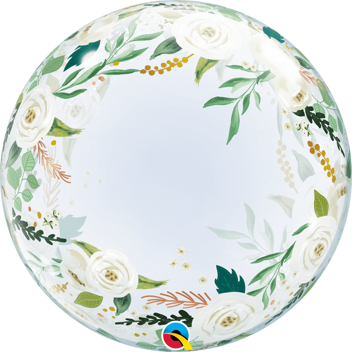 Qualatex 24 Inch Wedding Floral Deco Bubble 18648