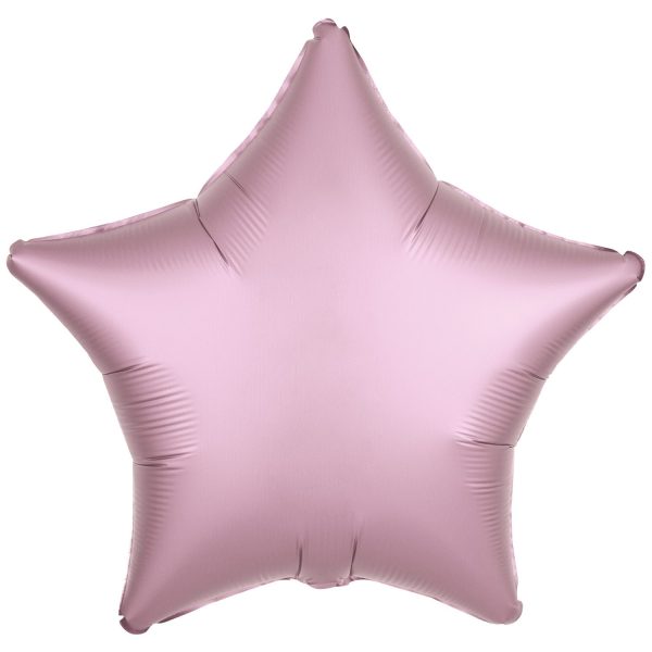 Amscan 18 inch Metallic Pastel Pink Star Foil Balloon