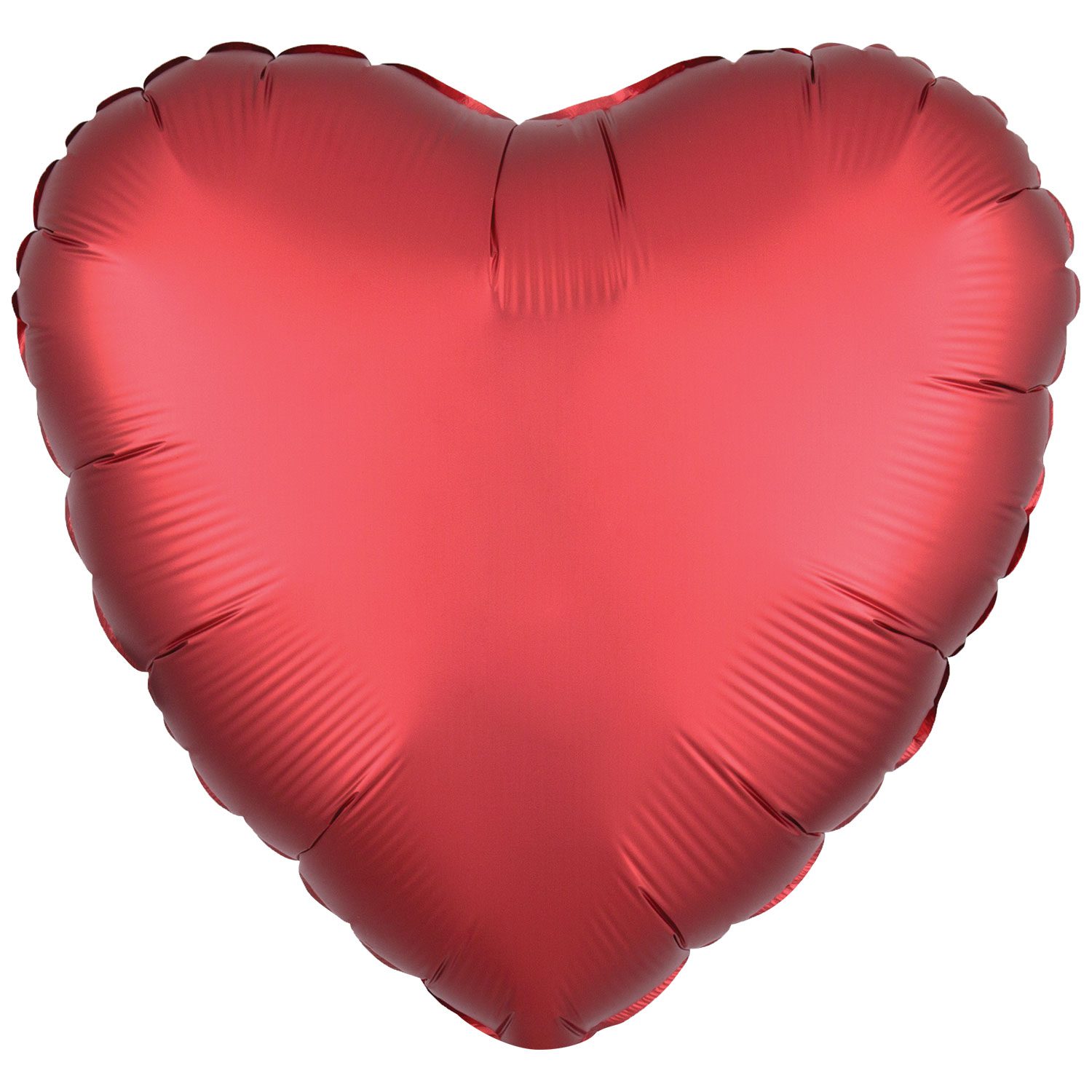 Amscan 18 inch Silk Lustre Dark Red Heart Foil Balloon