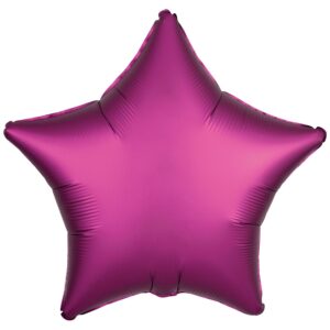 Amscan 18 inch Metallic Fuchsia Star Foil Balloon