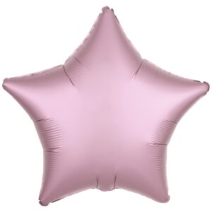 Amscan 18 inch Metallic Pastel Pink Star Foil Balloon