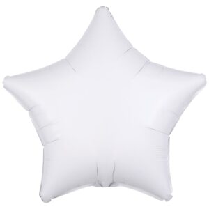 Amscan 18 inch Metallic White Star Foil Balloon