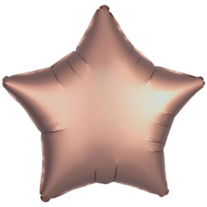 Amscan 18 inch Metallic Rose Gold Star Foil Balloon