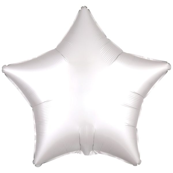 Amscan 18 inch Silk Lustre White Star Foil Balloon