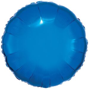 Amscan 18 inch Metallic Blue Circle Foil Balloon