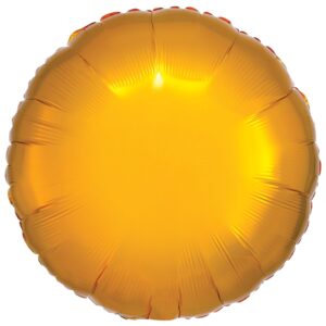 Anagram 18 inch Metallic Gold Round Foil Balloon