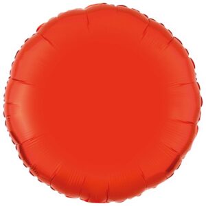 Amscan 18 inch Metallic Orange Circle Foil Balloon