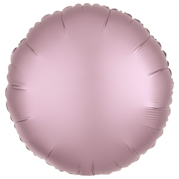 Amscan 18 inch Metallic Pastel Pink Circle Foil Balloon | Balloons 4 U