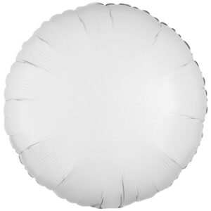 Amscan 18 inch Metallic White Circle Foil Balloon