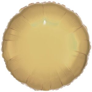 Amscan 18 inch Metallic White Gold Circle Foil Balloon