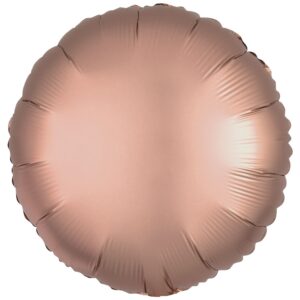 Amscan 18 inch Metallic Rose Gold Circle Foil Balloon