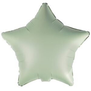 Amscan 18 inch Silk Lustre Eucalyptus Star Foil Balloon