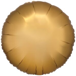Amscan 18 inch Silk Lustre Gold Circle Foil Balloon