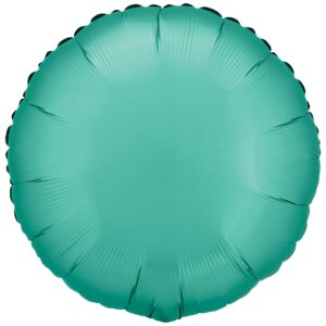 Amscan 18 inch Silk Lustre Jade Green Circle Foil Balloon