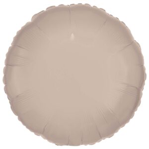 Amscan 18 inch Silk Lustre Latte Circle Foil Balloon