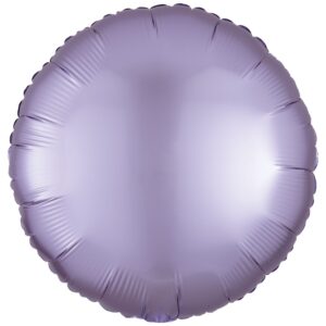 Amscan 18 inch Silk Lustre Pastel Lilac Circle Foil Balloon