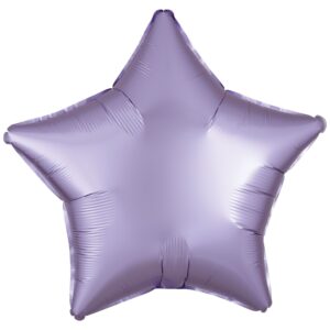 Amscan 18 inch Silk Lustre Pastel Lilac Star Foil Balloon