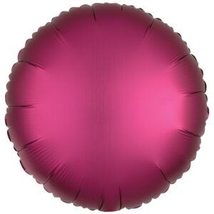 Amscan 18 inch Silk Lustre Pomegranate Circle Foil Balloon