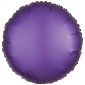 Amscan 18 inch Silk Lustre Purple Circle Foil Balloon