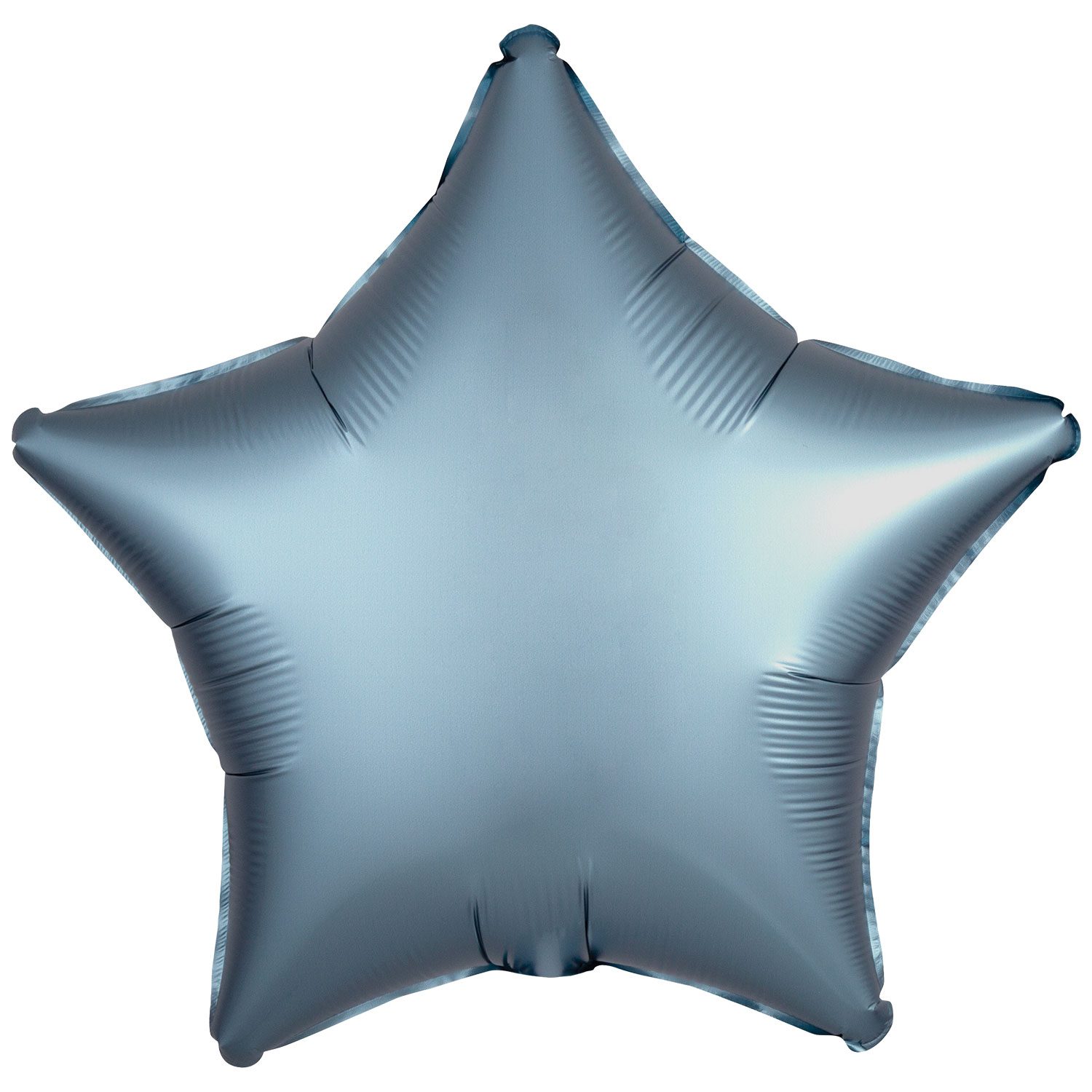 Amscan 18 inch Silk Lustre Steel Blue Star Foil Balloon