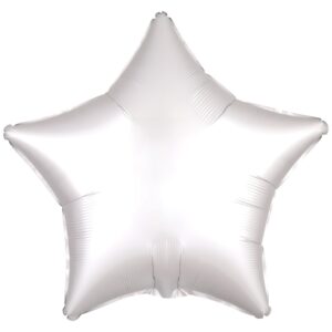 Amscan 18 inch Silk Lustre White Star Foil Balloon