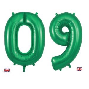 Oaktree-34inch-Number 0-9-Green