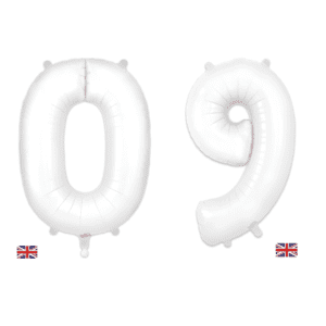 Oaktree-34inch-Number 0-9-Matte-White