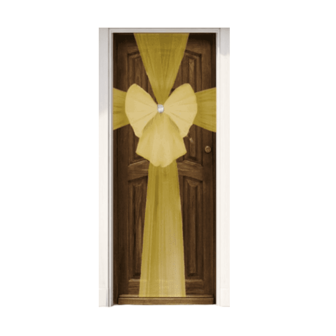 Festive Door Bow Gold MS4098