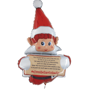 Grabo 34 inch Christmas Elves Behaving Badly Foil Balloon (unpackaged)_211001