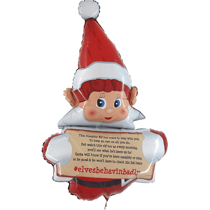 Grabo 34 inch Christmas Elves Behaving Badly Foil Balloon (unpackaged)_211001