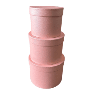 Set Of 3 Balloon Boxes pale pink
